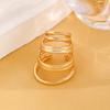 Punk Multi-Layer Metal Ear Clip Vintage Irregular Non Piercing Chunky Round Circle Clip Earring for Women Jewelry Gifts