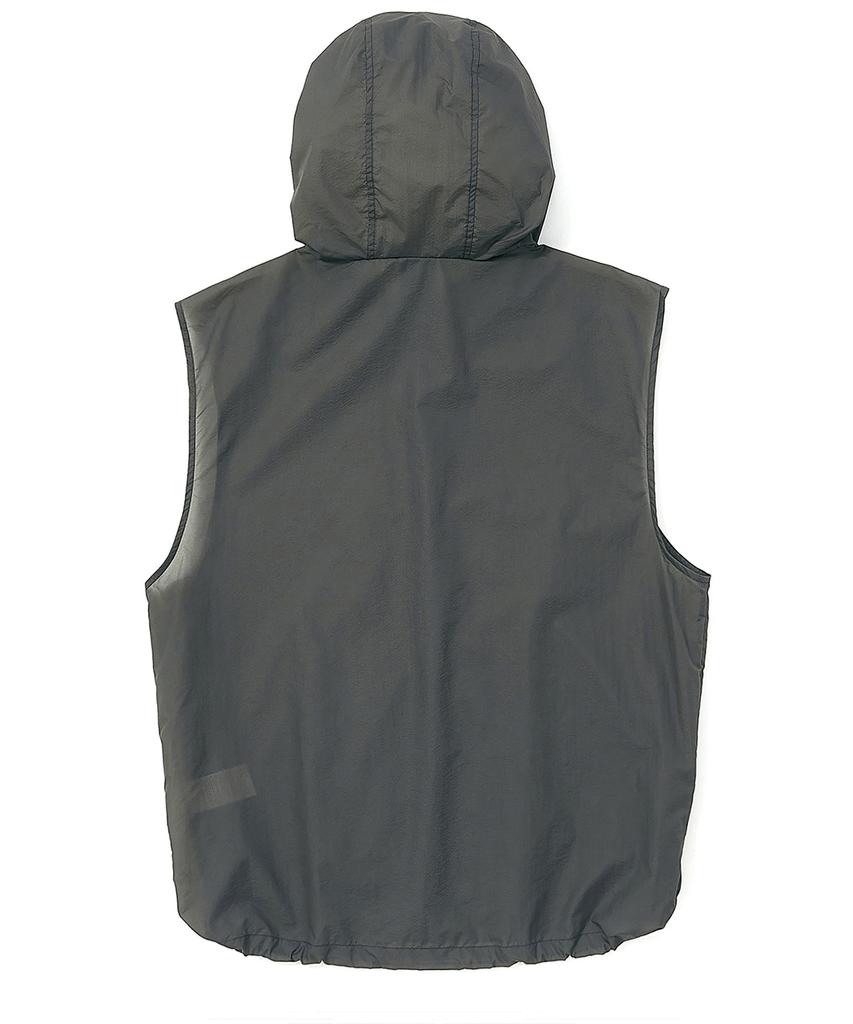 Kulte Utility Nylon Hood Vest Gray
