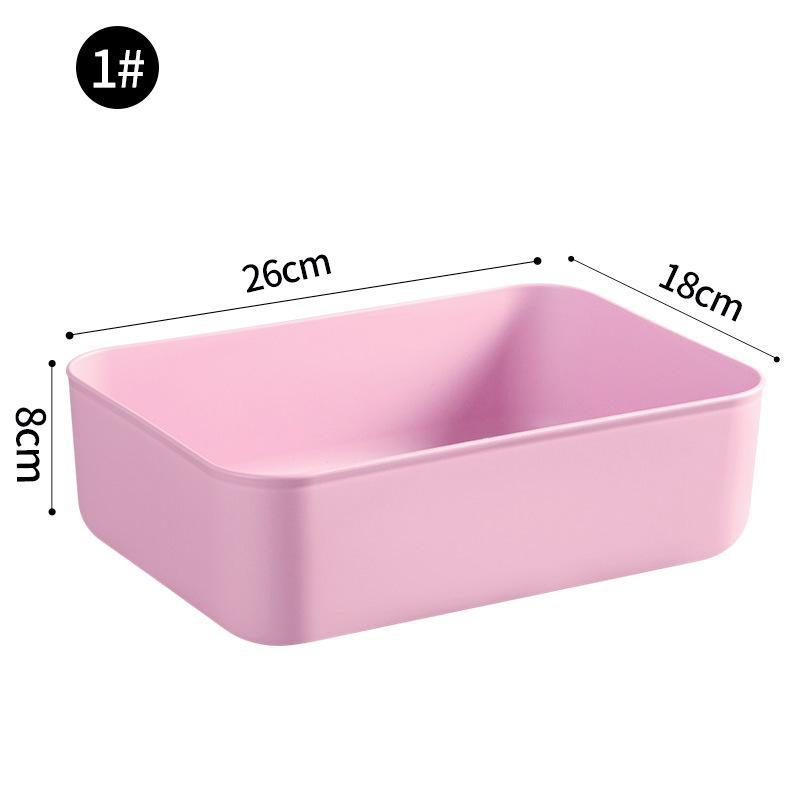 Пластиковая коробка для хранения игрушек украшений мелочей и одежды с розовой кружевной крышкой 4L without cap розовый 969₽