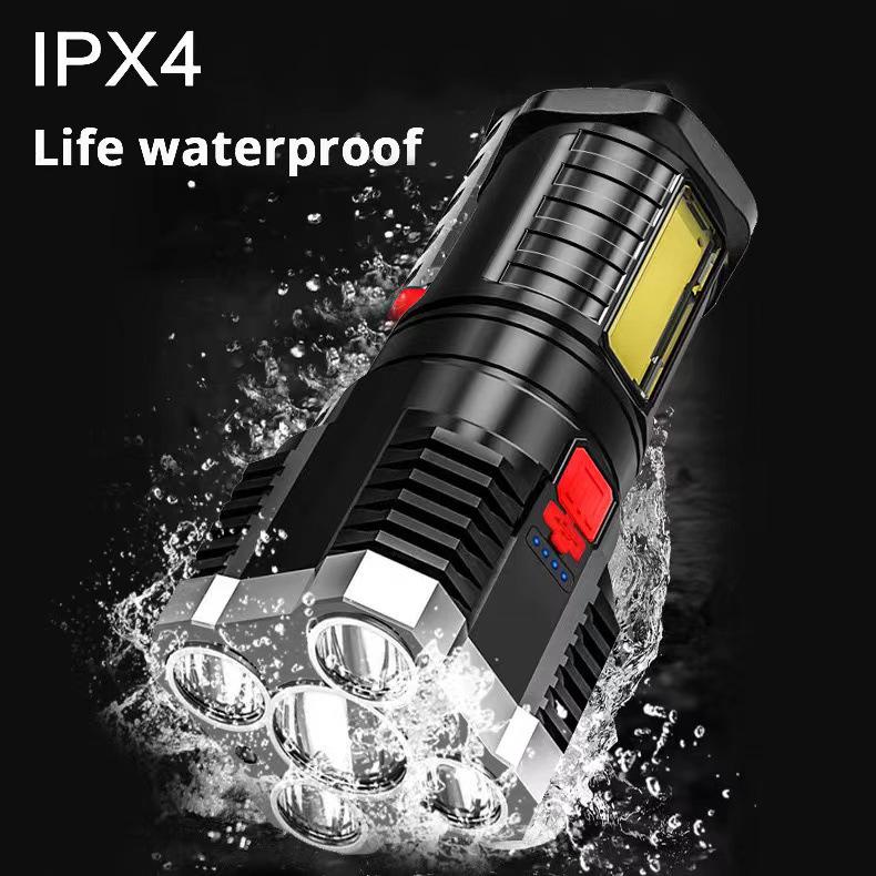 Rechargeable LED Flashlight - Portable, Long-lasting, Super Bright, Multifunctional, Outdoor/Work Light
