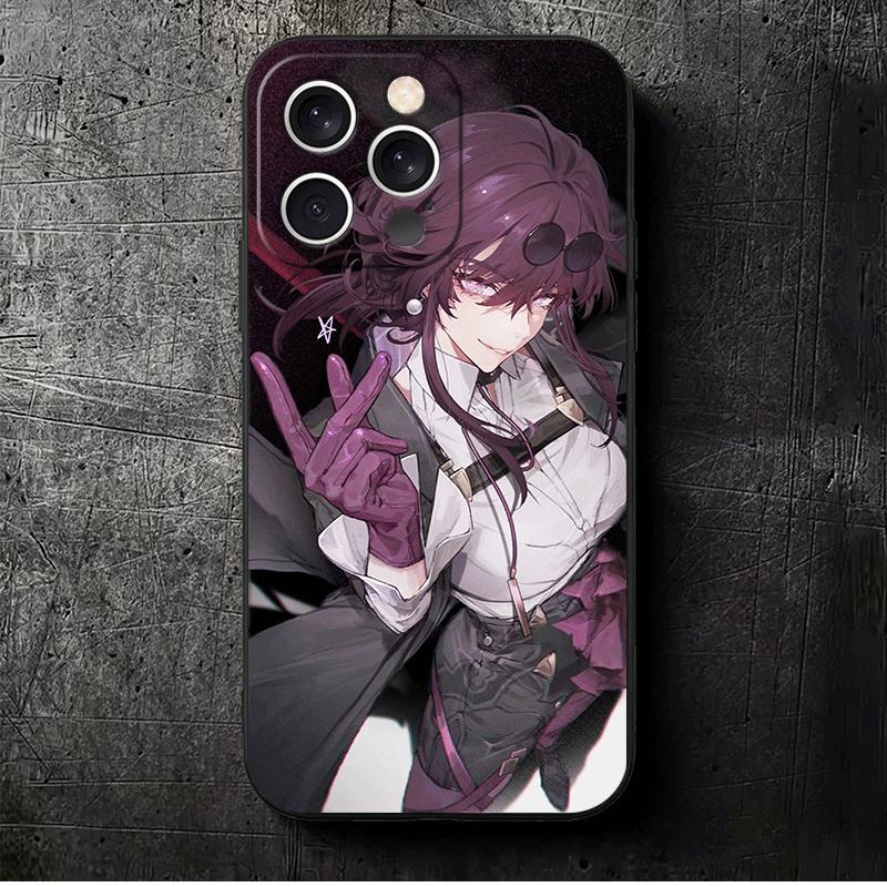 

Honkai Star Rail Kafka Soft Phone Case for iPhone 16 16E 17 Air 15 Pro Max 14 Plus 13 Mini 11 12 7 Black Cover Back Shell iPhone 17 Air