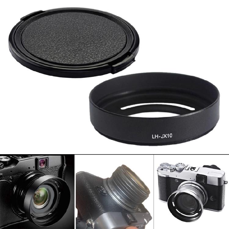 Parasolar Metalic cu Inele Adaptor Filtru Capace pentru Camere DSLR X10 X20 X30 Protecții
