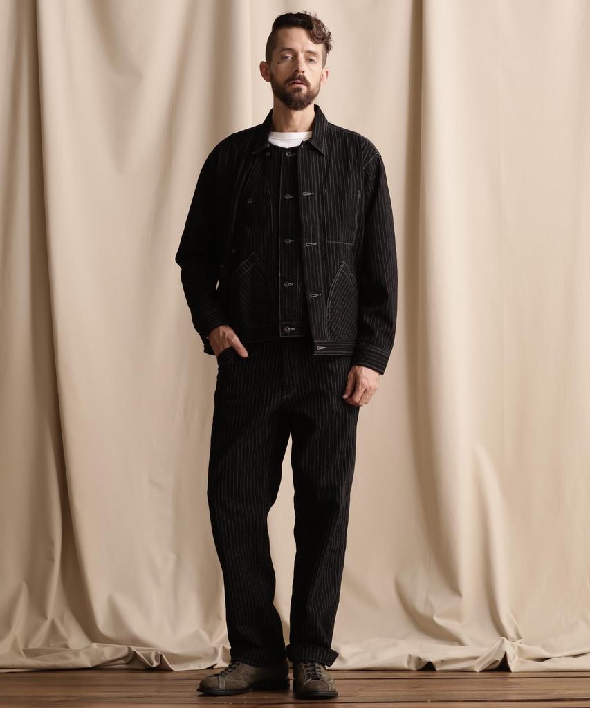 Schott OLD HICKORY DENIM PANTS, Men's, Size 36, Black, 782-5911002