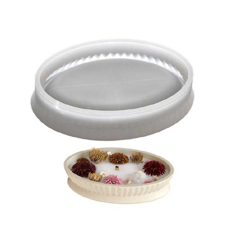 

Easy to Clean Silicone Mold Elliptical Tray Molds Jewelry Making Tool Suitable for Bathroom Vanity and Jewelry Storage 1