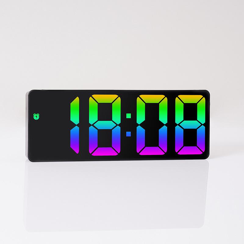 INS Personality LED Large Screen Bedside Alarm Clock - Simple, Fashionable, and Colorful 0725