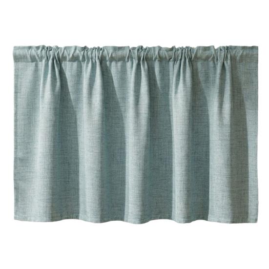 Linen Short Curtain for Kitchen, Semi Sheer Valance for Small Window, Kitchen Curtain for Pantry Door, Farmhouse Cabinet Cover