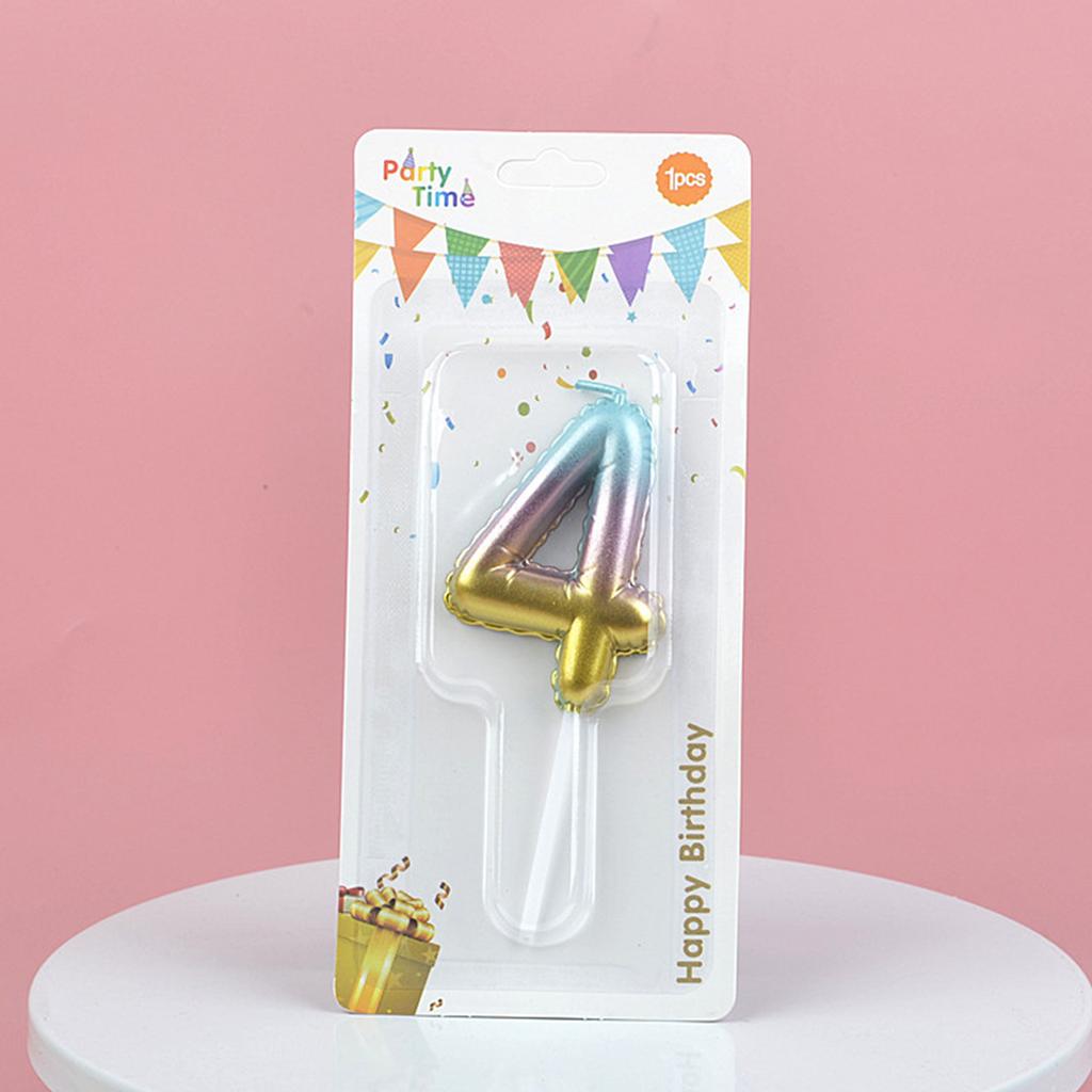 1 PC Creative Digital Candles Color Candle Birthday Cake Decoration Gradient Cake Love Topper Party Supplies
