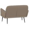 Bench Cappuccino Brown 107x80x81 cm Artificial Leather