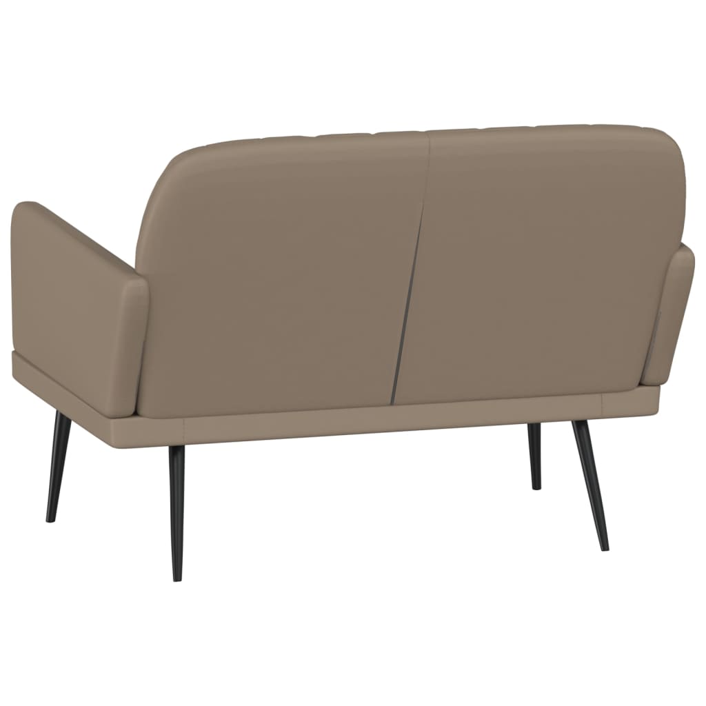 Bench Cappuccino Brown 107x80x81 cm Artificial Leather