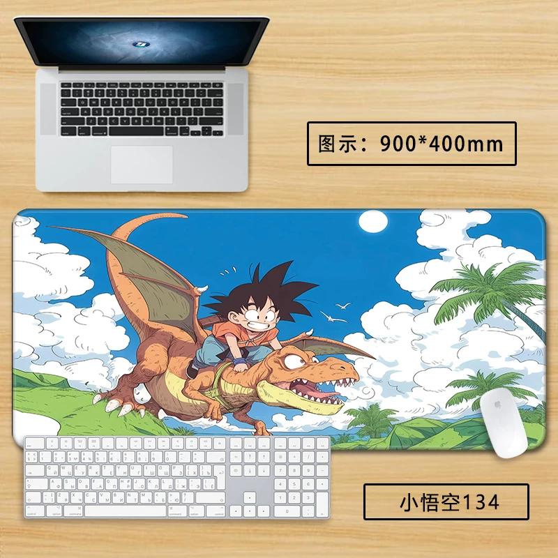 Neuer Schlichter Stil Son Goku Leder Mauspad Übergröße Animation Dragon Ball Kakarotto Kreative Computer Tastatur Büro Rutschfest Wasserdicht Tischmatte