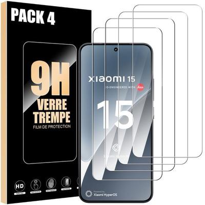 Ochranná fólie z tvrzeného skla - Xiaomi - 15 - 4 kusy - Odolnost 9H - Nárazuvzdorná Průhledná