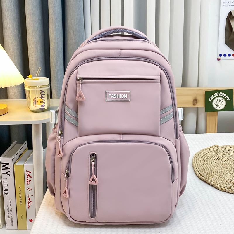 Casual Backpack Versatile For Primary And Secondary School Students Lightweight Backpack For Both Men And Women Multi-Compartment Stylish School Bag
