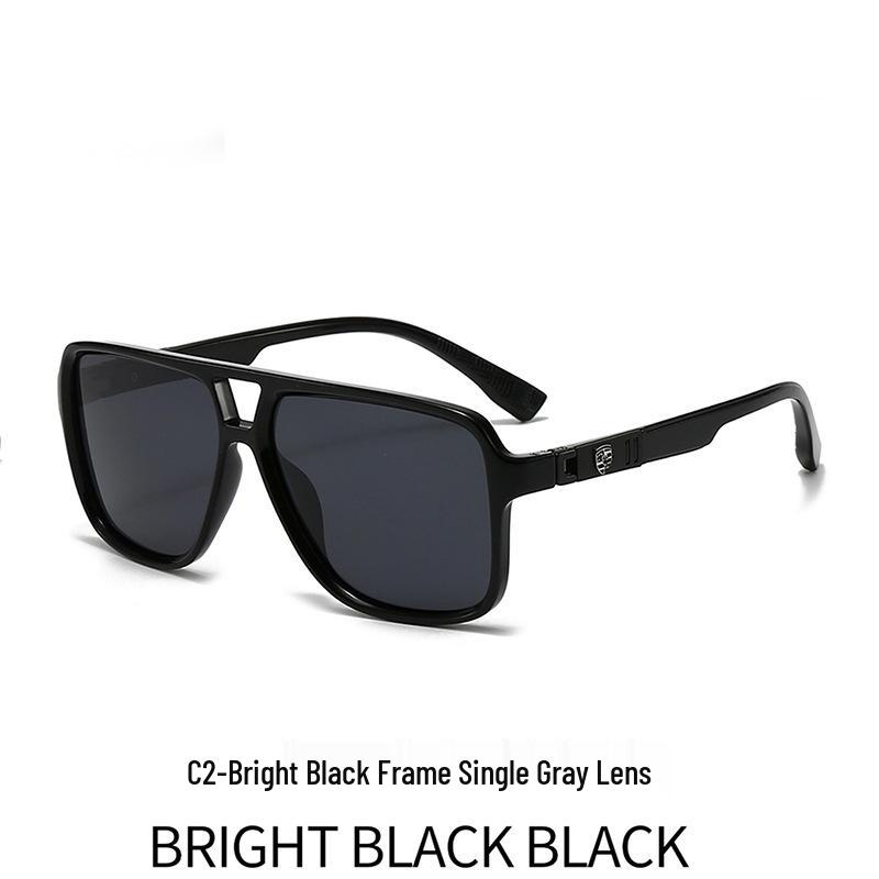 New Classic Men's Polarized Sunglasses with Spring Hinges for Outdoor, Driving, and Fishing Activities.