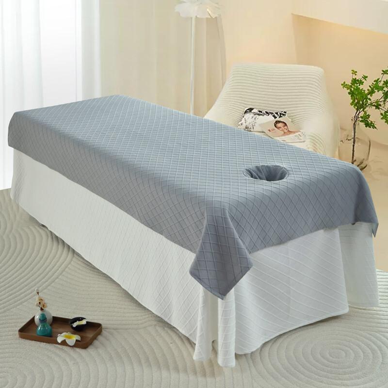 1PC Beauty Salon Bed Sheets with Face Hole Skin-friendly Spa Massage Table Covers Face Towels Set Salon Barbershop Decoration