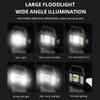 Powerful Dual Light Source Flashlight USB Rechargeable Lantern 6 Modes Portable Solar Work Lights Outdoor Camping Handheld Torch