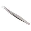 Wimpernverpflanzung Pinzette Edelstahl Hochpräzise Anwendung Wimpernverlängerungs-Pinzette für Maniküre Silber Kurz