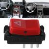 Warning Flasher Switch, Warning Hazard Light Emergency Flasher Switch 1248200110 Red Replacement for W124 W201 W202