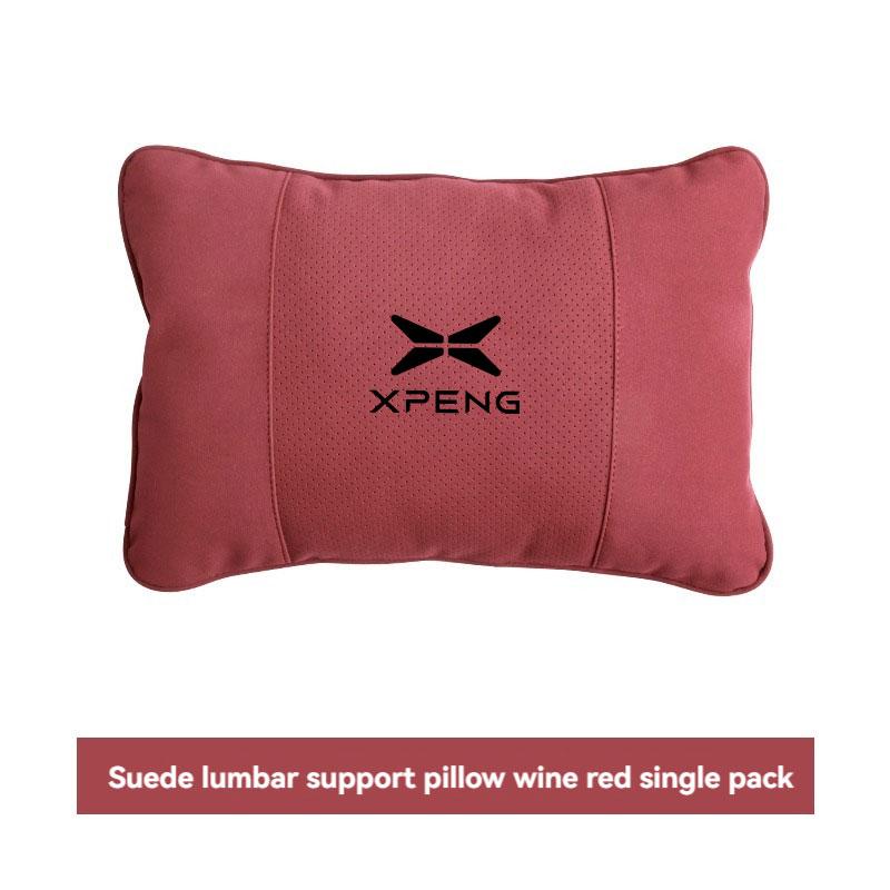 Suede Car Headrest Waist Seat Support Seat S Class Soft Car Neck Pillow For Xiaopeng Xpeng G9 X9 G6 P7 P7i P5 G3 Car Accessories