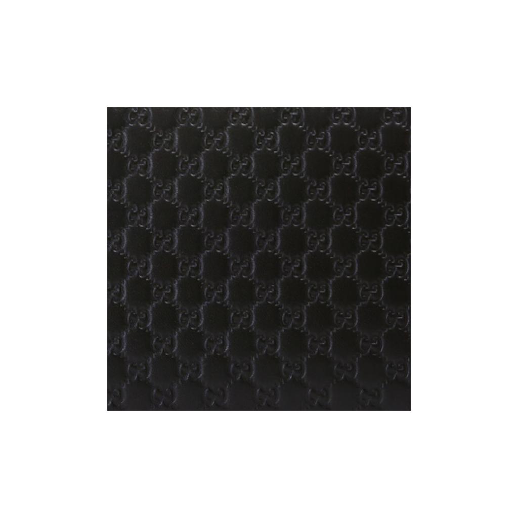 Gucci GG Embossed Black Leather Zip Around Long Wallet With Silver Tone Hardware For Unisex Luxury Daily Use