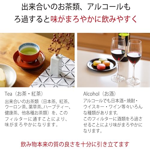 COFIL Fuji Four Seasons Ceramic Filter with Server and Saucer, Cherry Blossom (Spring)