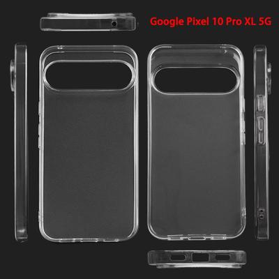 Google Pixel 10 Pro XL 5G Nárazuvzdorné Silikonové Průhledné Pouzdro na Telefon