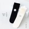 White Women's Summer Thin Mid-Calf Socks - Trendy Cotton Pile, Ice, and Loafer Styles