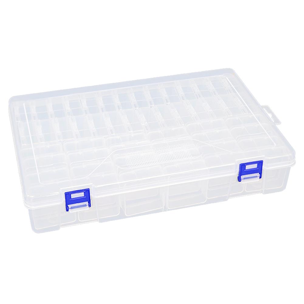 PP Storage Box Diamond Painting Kits Clear Bead Storage Containers with Sticker Display Organizer Diamond Painting Accessory Box