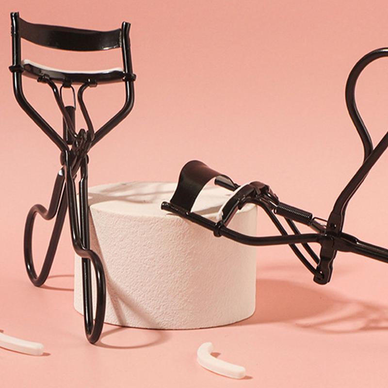 Schwarzer Mini Wimpernzange Einfaches und Langanhaltendes Styling Sonnenblume Kompakte und Praktische Wimpernzange Biegeclip