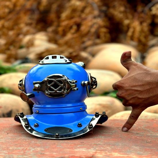 Κράνος καταδύσεων Blue US Navy mark V κράνος δυτών Κράνος θαλάσσιων καταδύσεων Κράνος καταδύσεων σήμα V Κράνος καταδύσεων με βάση