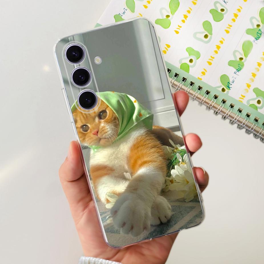 For Samsung Galaxy S24 Case S24+ New Fashion Painted Cover Soft Silicone Phone Case For Samsung S24 Ultra S 24 Plus Fundas Coque