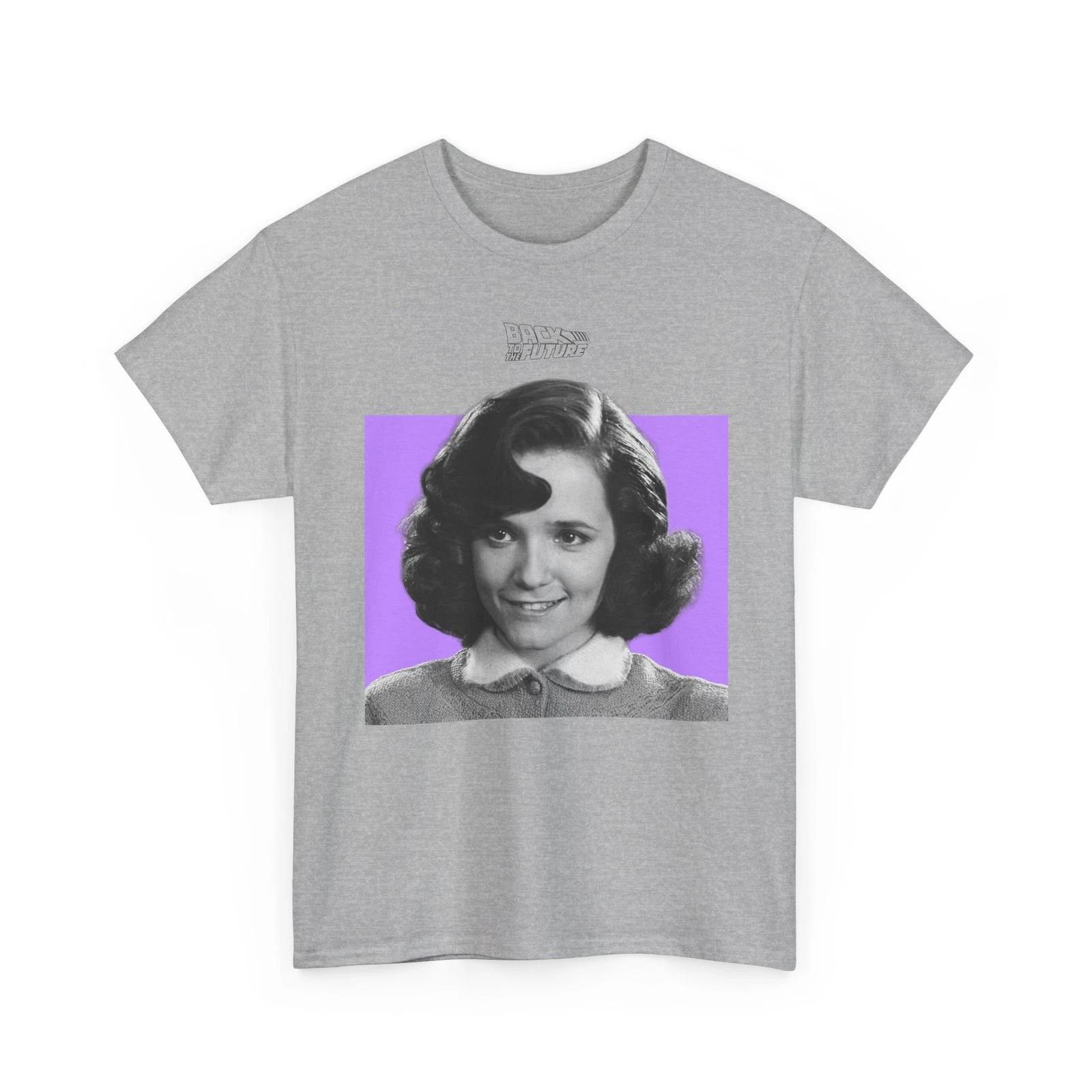 Back to the Future Lorraine Baines McFly Monochrome T-shirt Retro Movie Tee M