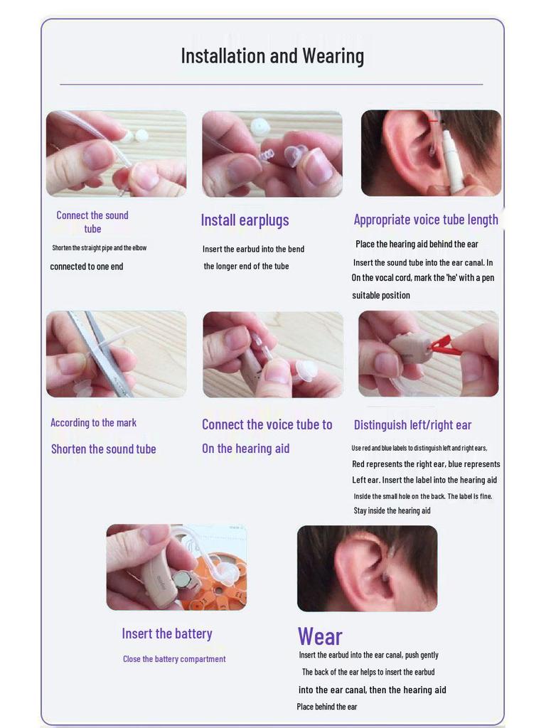 Smart Noise-Reducing Digital BTE Hearing Aid for Elderly - High Power Lisheng