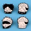 Jujutsu Kaisen Itadori Černobílý Klopový Špendlík Odznak