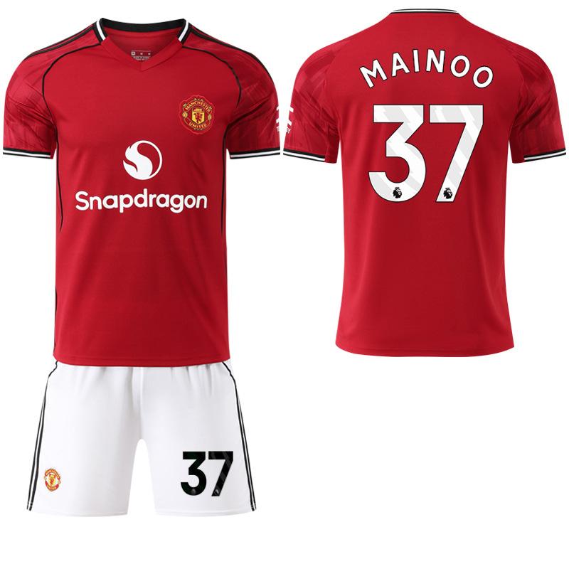2526 New Man L Red Devils home court No. 17 Ganacho 8B fee football jersey set jersey M United red foreign trade