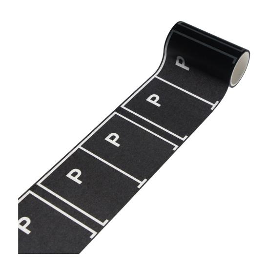 Roadway Tape Black Road Track Car Track Tape Dollhouse Miniature Decor Residue-Free Adhesive Sticker