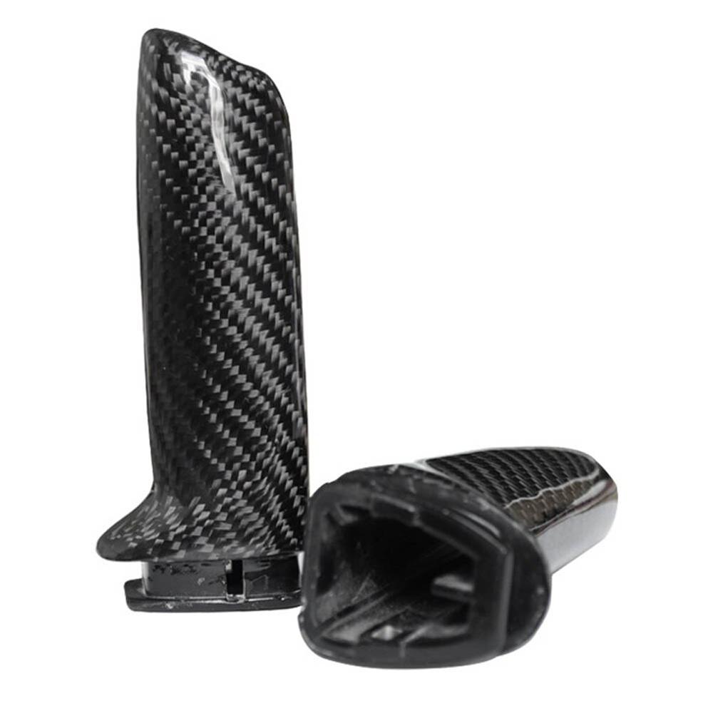 For BMW Models With Handbrake Brake Handle Cover Trim Real Carbon Fiber Black 1x