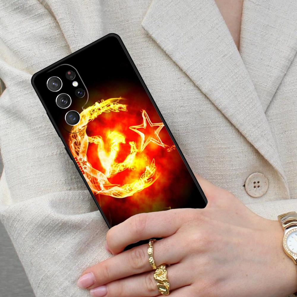 Soviet Union USSR Flag PRINT Cell Phone Case for Samsung Galaxy S26 Ultra S25 S24 S23 S22 S21 S20 Note10 Cover