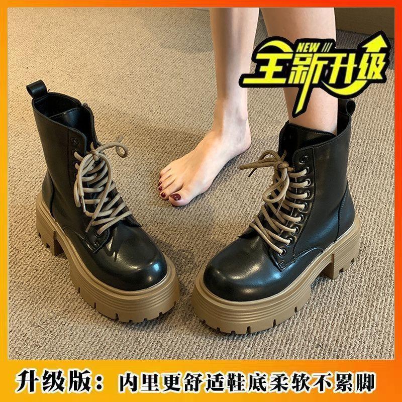 Foreign style small short boots women's shoes new spring and autumn versatile explosion British style Martin boots