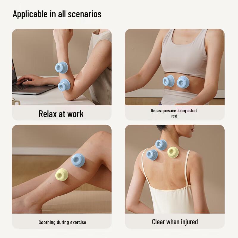 HEZHENG Silicone Fascia Cupping Set