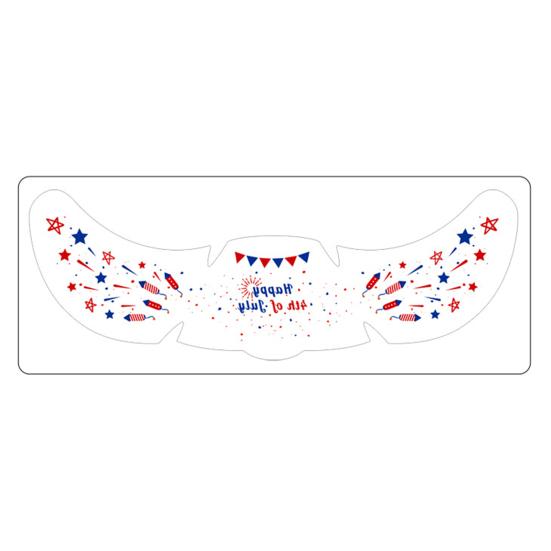 Waterproof Freckle Tattoos Stickers, USA Flag Face Stickers for Independence Day, Patriotic Temporary Body Art for Women Girls, Party Makeup