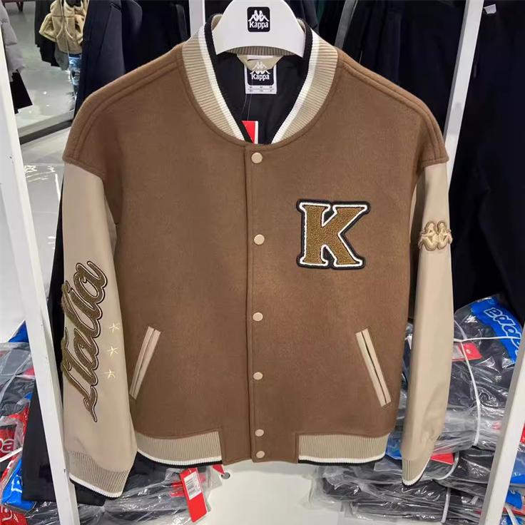 KAPPA Men's and Women's Sports and Leisure Jacket, Baseball Shirt