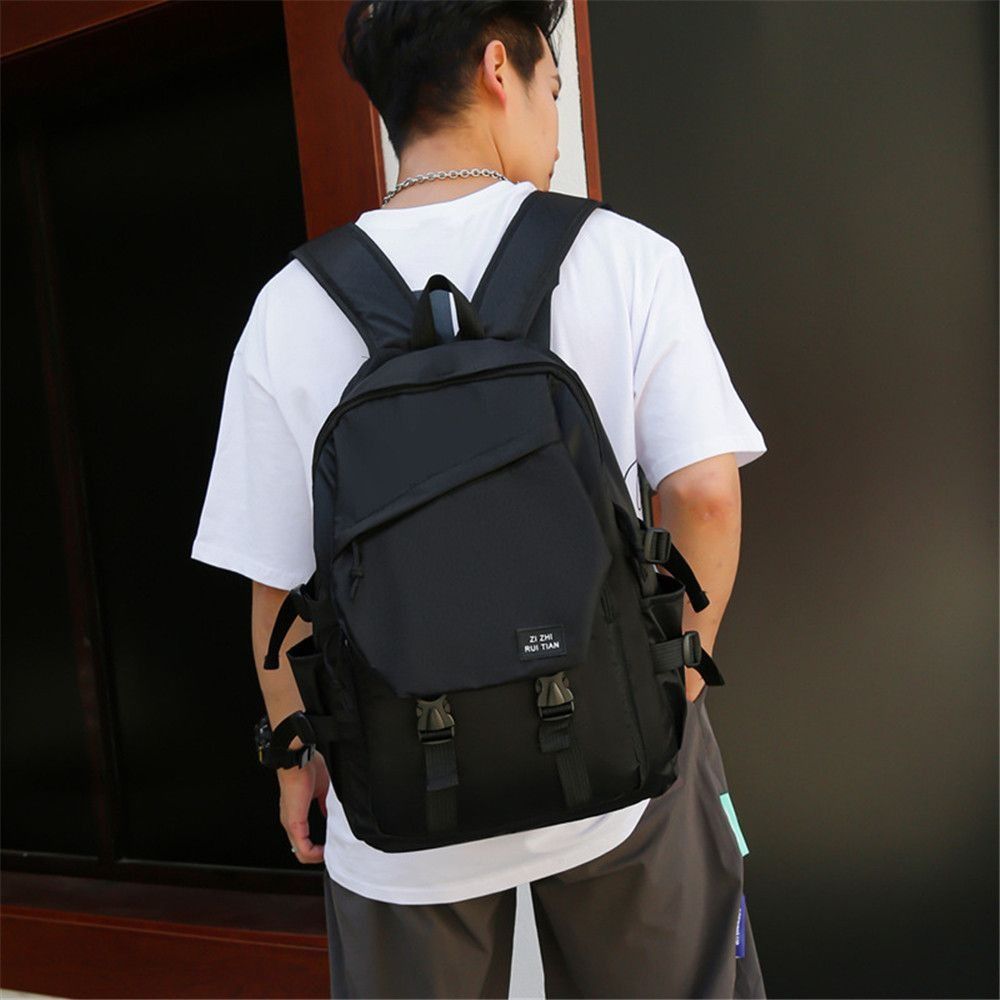 Trendy Large Capacity Men's Backpack Casual Simple Business Bag Schoolbag
