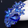 Waterdrop Flower Brooch Pin Rhinestone Crystal Brooches Bouquet Wedding Jewelry