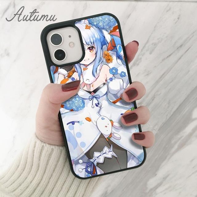 Usada Pekora Hololive anime Phone Case for iPhone 11 12 13 14 Pro Max mini X XR XS SE 2020 6S 7 8 Plus Samsung S21 S22 shell