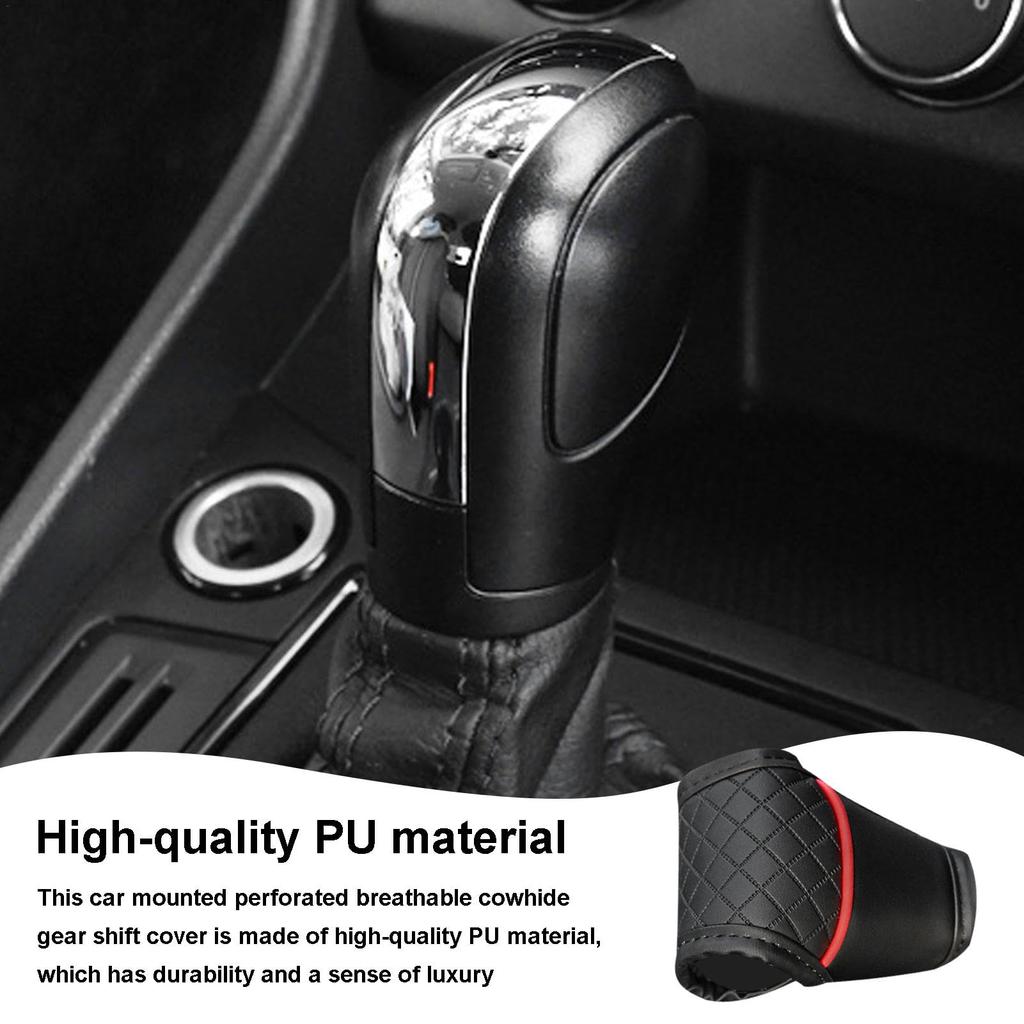 gear shift knob cover cover shift knob cover car shifter hoodie PU leather parka