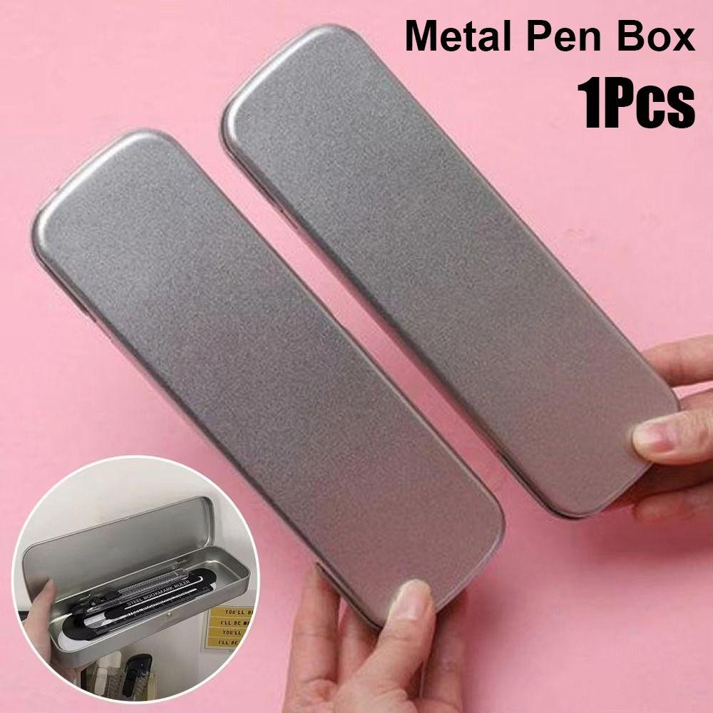 

1Pcs Versatile Metal Pen Box Fountain Pen Pencil Case New Students Stationery