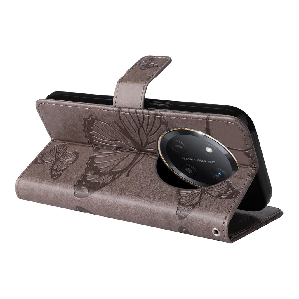 For Honor X60 Pro 5G/Magic7 Lite 5G/X9c 5G Wallet Case Floral Butterfly Imprinted Leather Phone Cover Stand