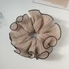 Volán vysoké elastické gumičky do vlasů Dívčí Francouzské Vintage Elegantní gumičky Stuha Sponky do vlasů Ženy Dívky Roztomilé doplňky pro úpravu vlasů