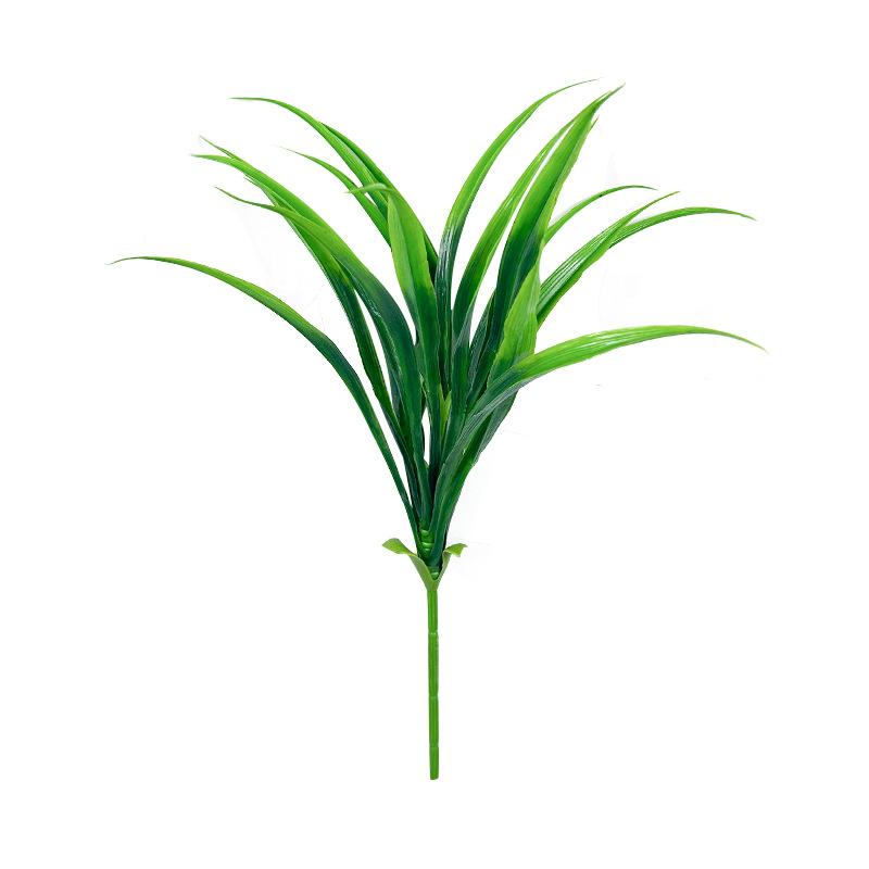 Einzelne simulierte grüne Pflanze Narzisse Hängende Orchidee Stielbündel, Künstliche Heim-Topfblumenarrangement-Ornament Gartenarbeit Dekoration