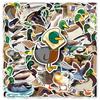 50 Pieces of Mallard Doodle Stickers Personalized Cartoon Cute Animal Decoration Mobile Suitcase Water Cup Stickers